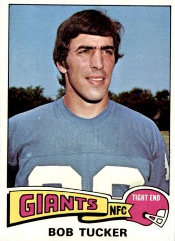 1975 Topps Football Bob Tucker #255