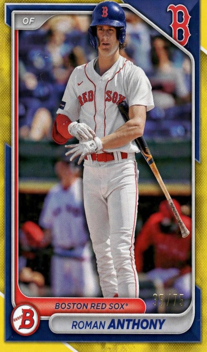 2024 Bowman Prospects Baseball Yellow Roman Anthony #BP-22 PSA 9