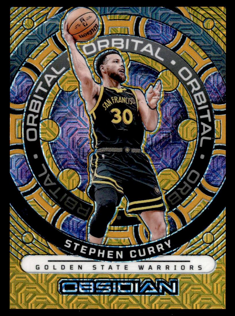 2023 Panini Obsidian Basketball Electric Etch Gold Flood Stephen Curry #21 PSA 10