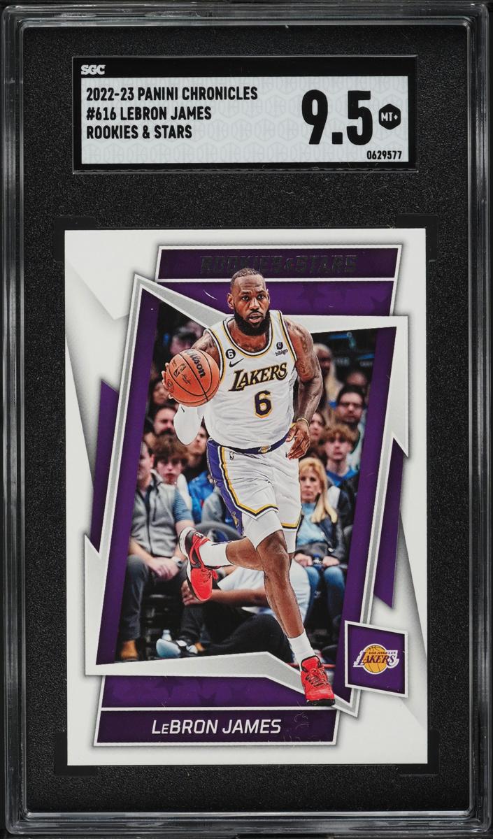 2022 Panini Chronicles Basketball LeBron James #616 SGC 9.5