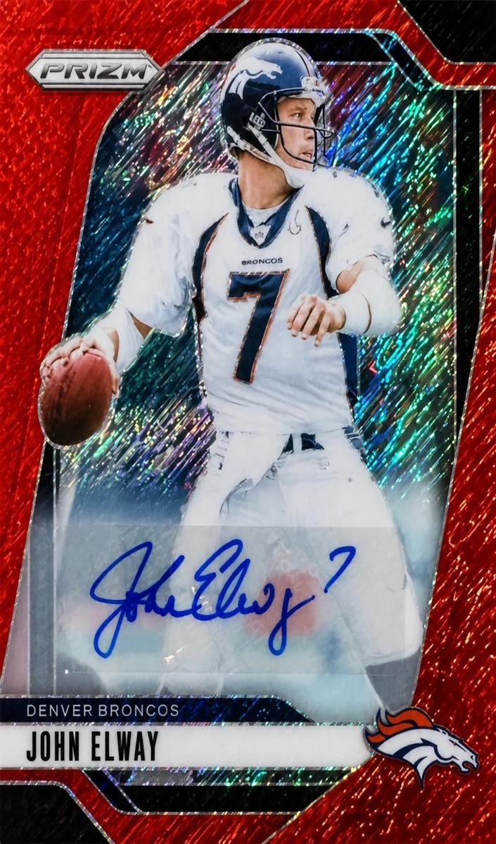 2024 Panini Prizm Football Red Shimmer John Elway #89 PSA 10