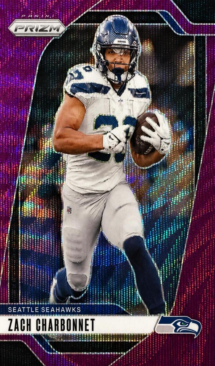 2024 Panini Prizm Football Purple Wave Zach Charbonnet #264