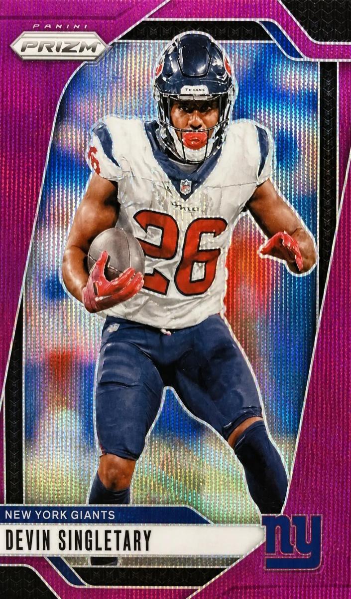 2024 Panini Prizm Football Purple Wave Devin Singletary #213
