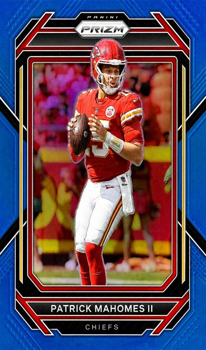2022 Panini Prizm Football Light Blue Patrick Mahomes II #139 PSA 9