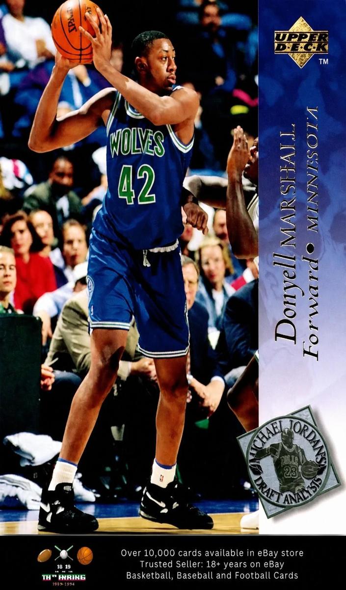 1994 Upper Deck Basketball Donyell Marshall #187
