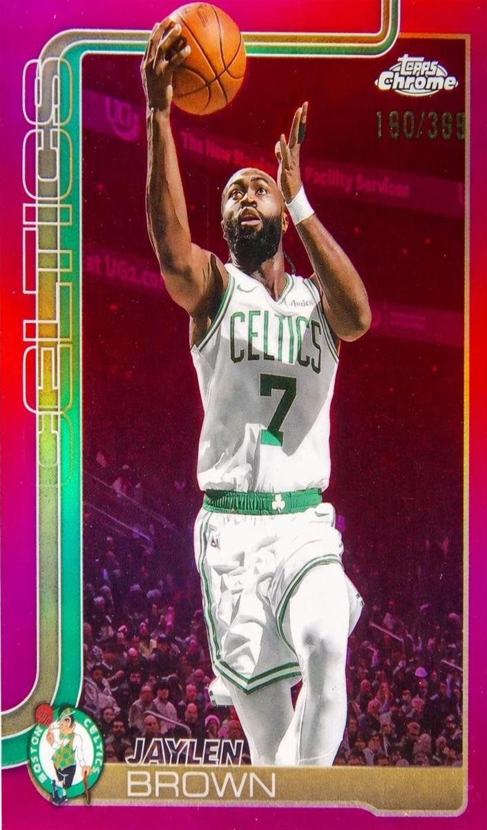 2025 Topps Chrome Basketball Magenta Refractor Jaylen Brown #51
