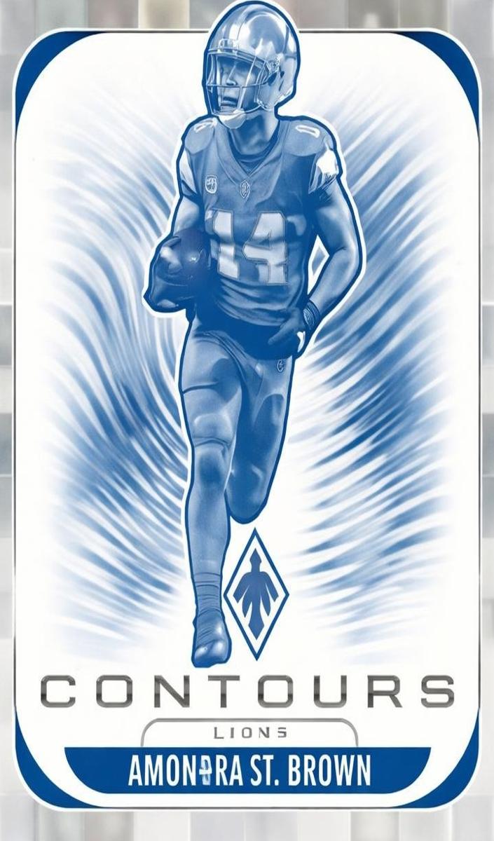 2025 Panini Phoenix Football Silver Pandora Amon-Ra St. Brown #11