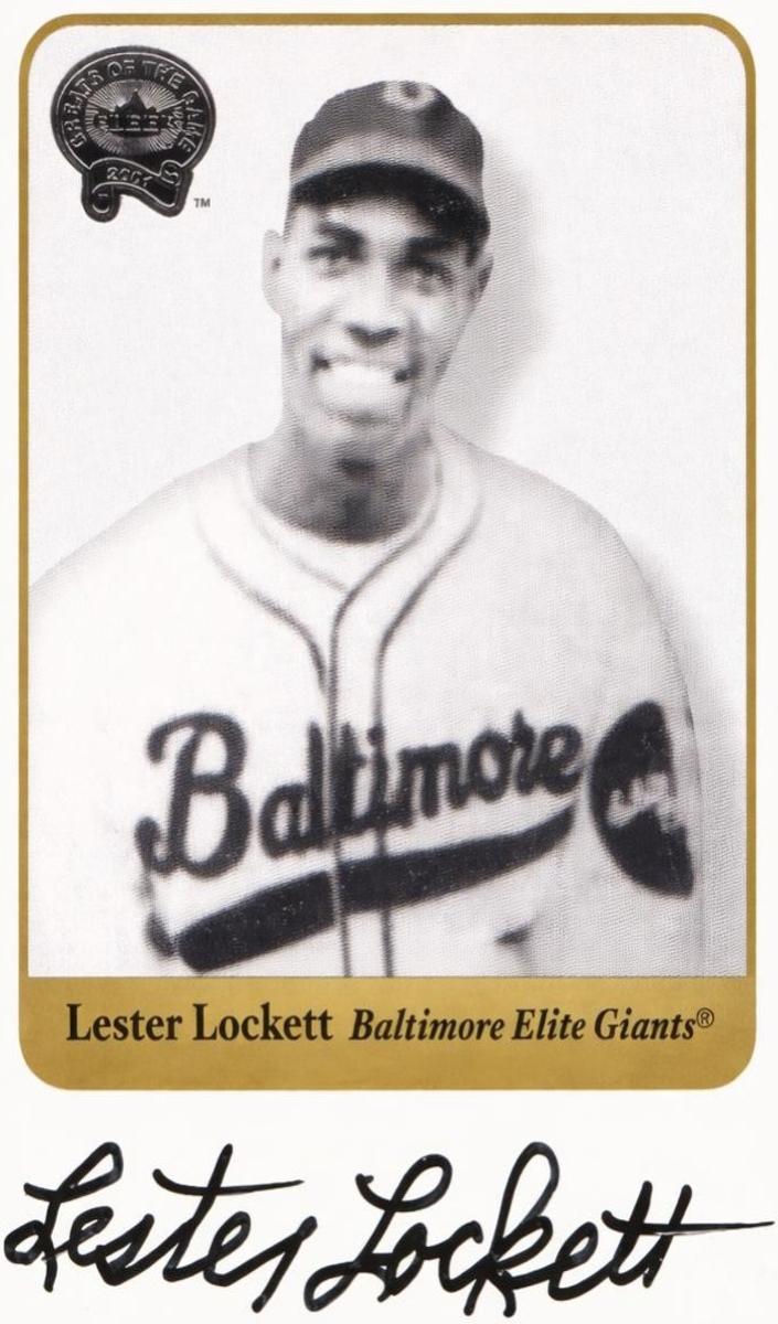 2001 Fleer Greats of the Game Baseball Lester Lockett #NNO PSA 8