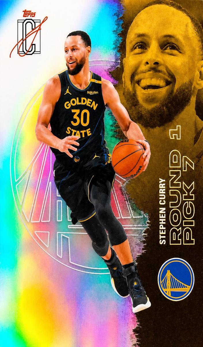 2025 Topps Signature Class Basketball Refractor Stephen Curry #52