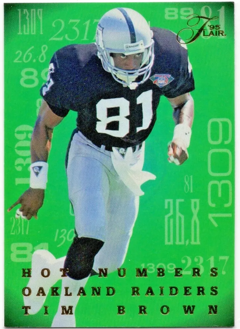 1995 Flair Football Tim Brown #2