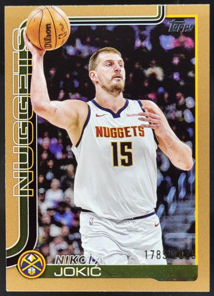 2025 Topps Basketball Gold Nikola Jokic #101 PSA 8.5