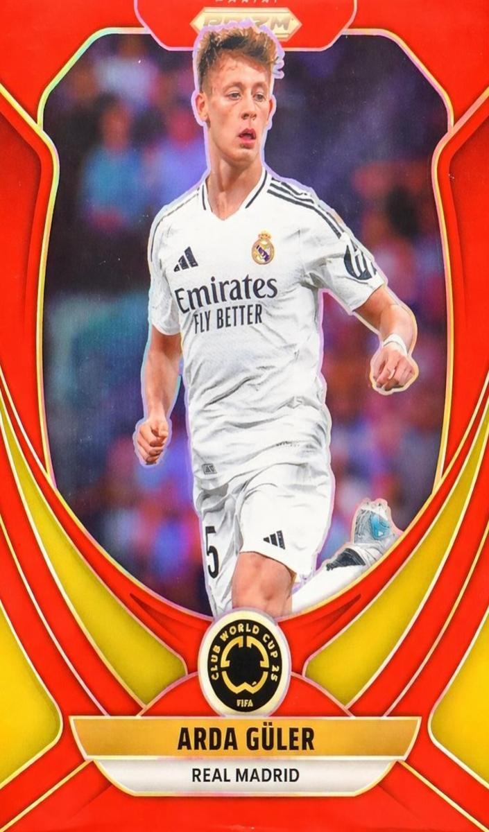 2025 Panini Prizm FIFA Club World Cup Soccer Red Arda Guler #158