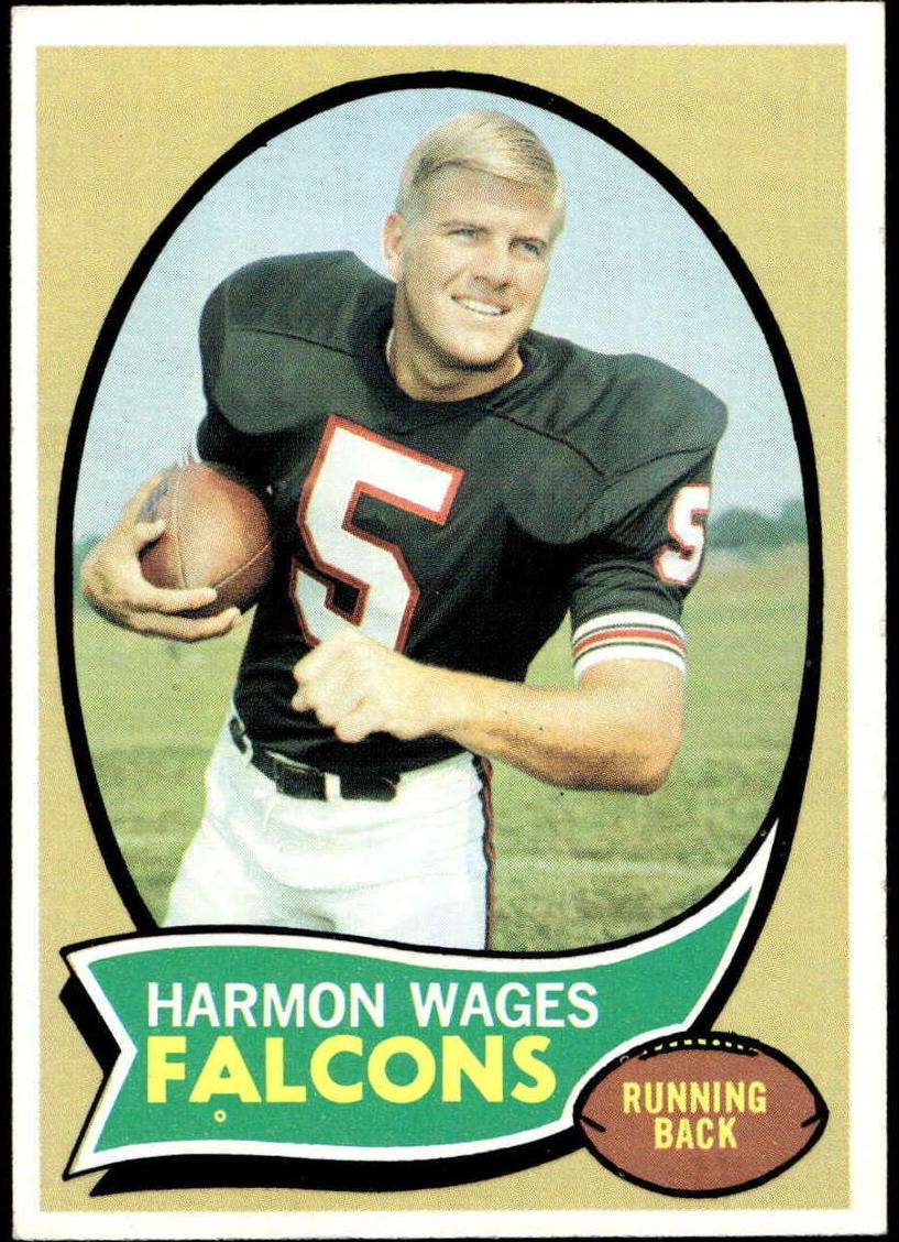 1970 Topps Football Harmon Wages #5