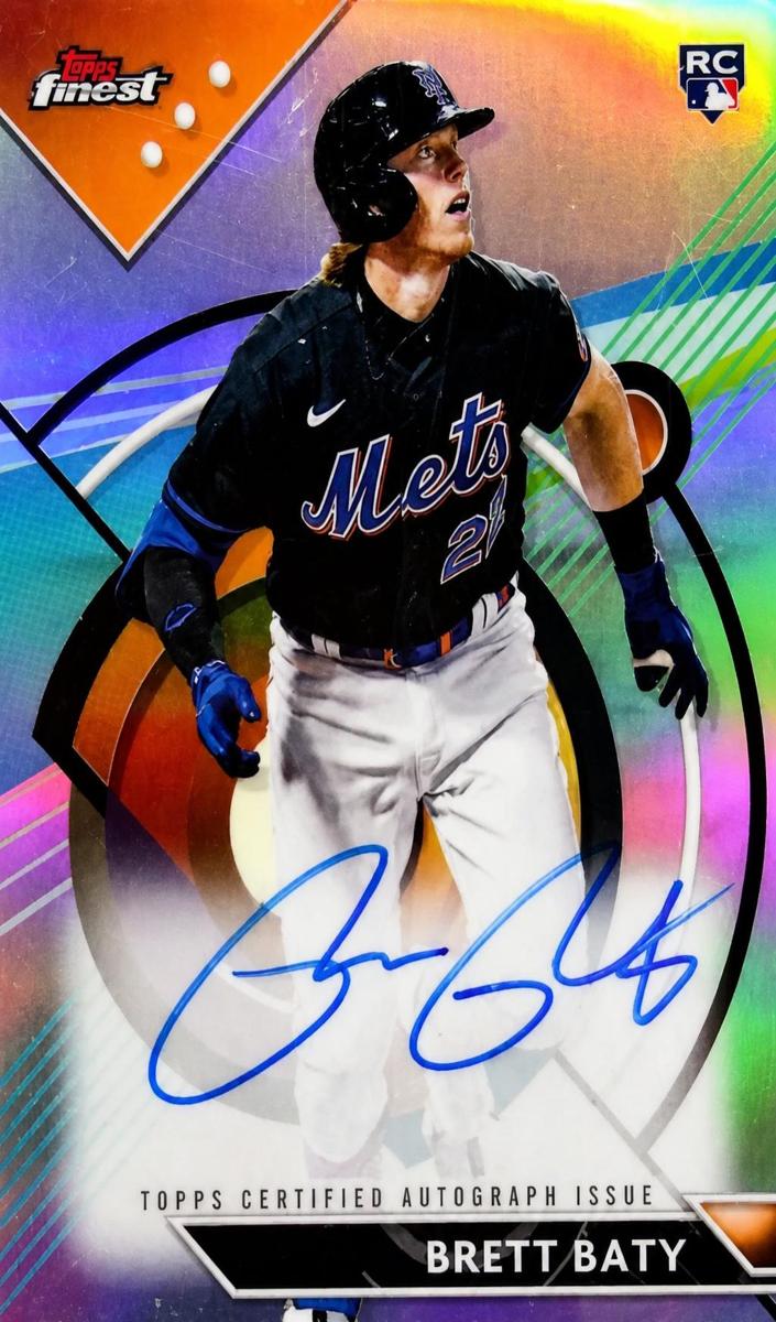 2023 Topps Finest Baseball Brett Baty #FA-BBA