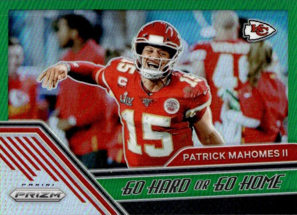 2020 Panini Prizm Football Green Prizm Patrick Mahomes II #1