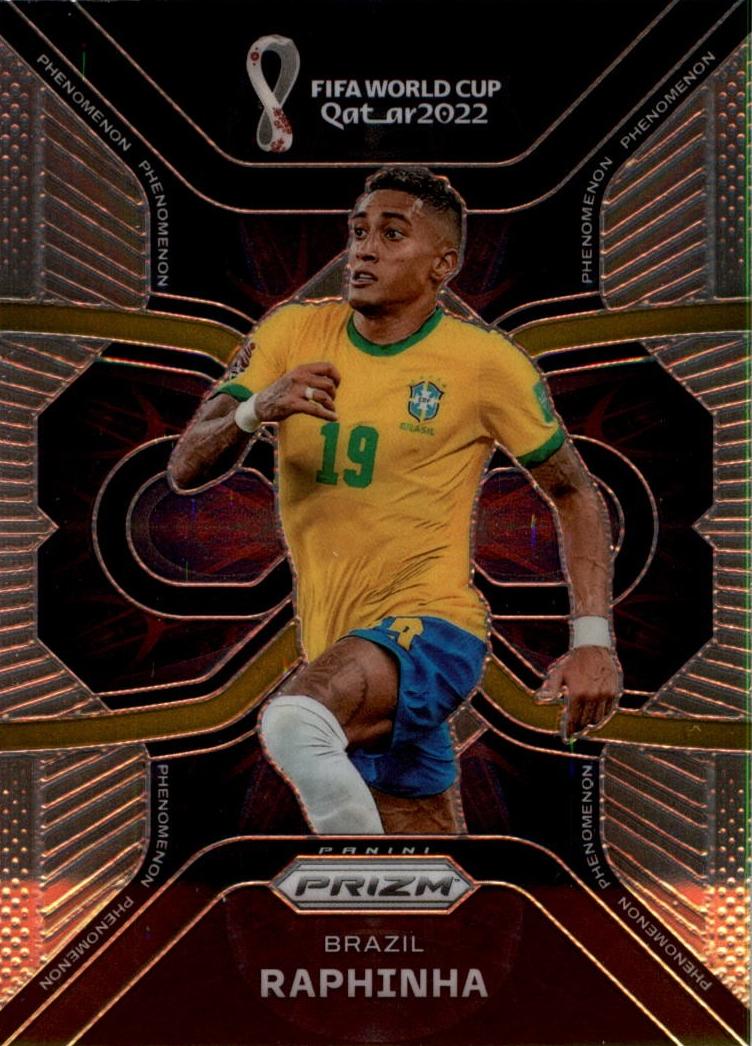 2022 Panini Prizm FIFA World Cup Qatar Soccer Raphinha #7 PSA 9