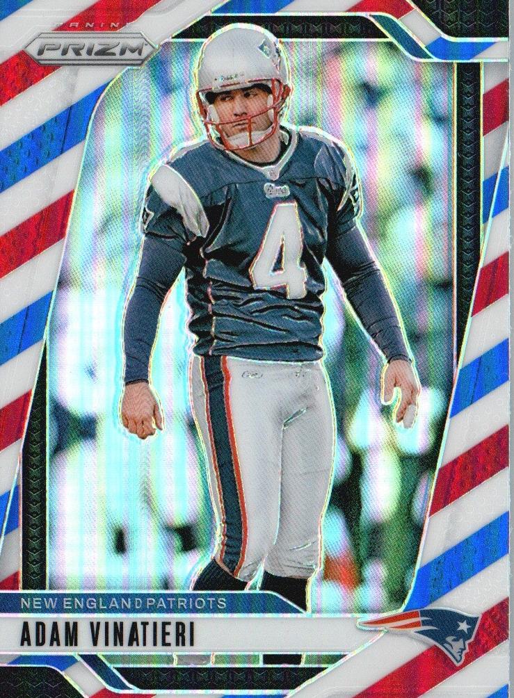 2024 Panini Prizm Football Red White and Blue Adam Vinatieri #199