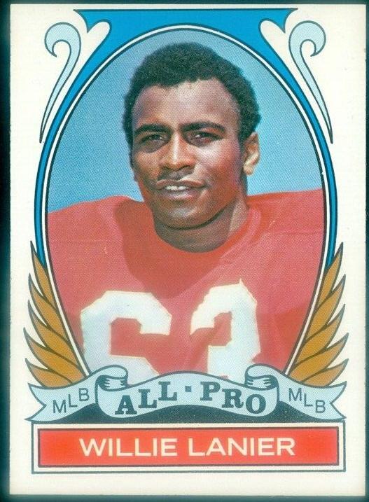 1972 Topps Football Willie Lanier #283 PSA 8