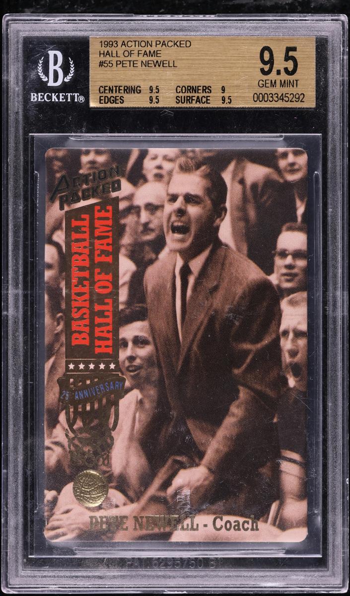 1993 Action Packed Basketball Pete Newell #55