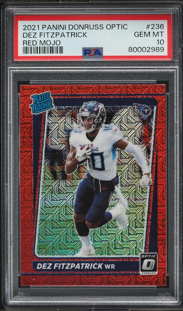 2021 Donruss Optic Football Red Mojo Dez Fitzpatrick #236 PSA 10