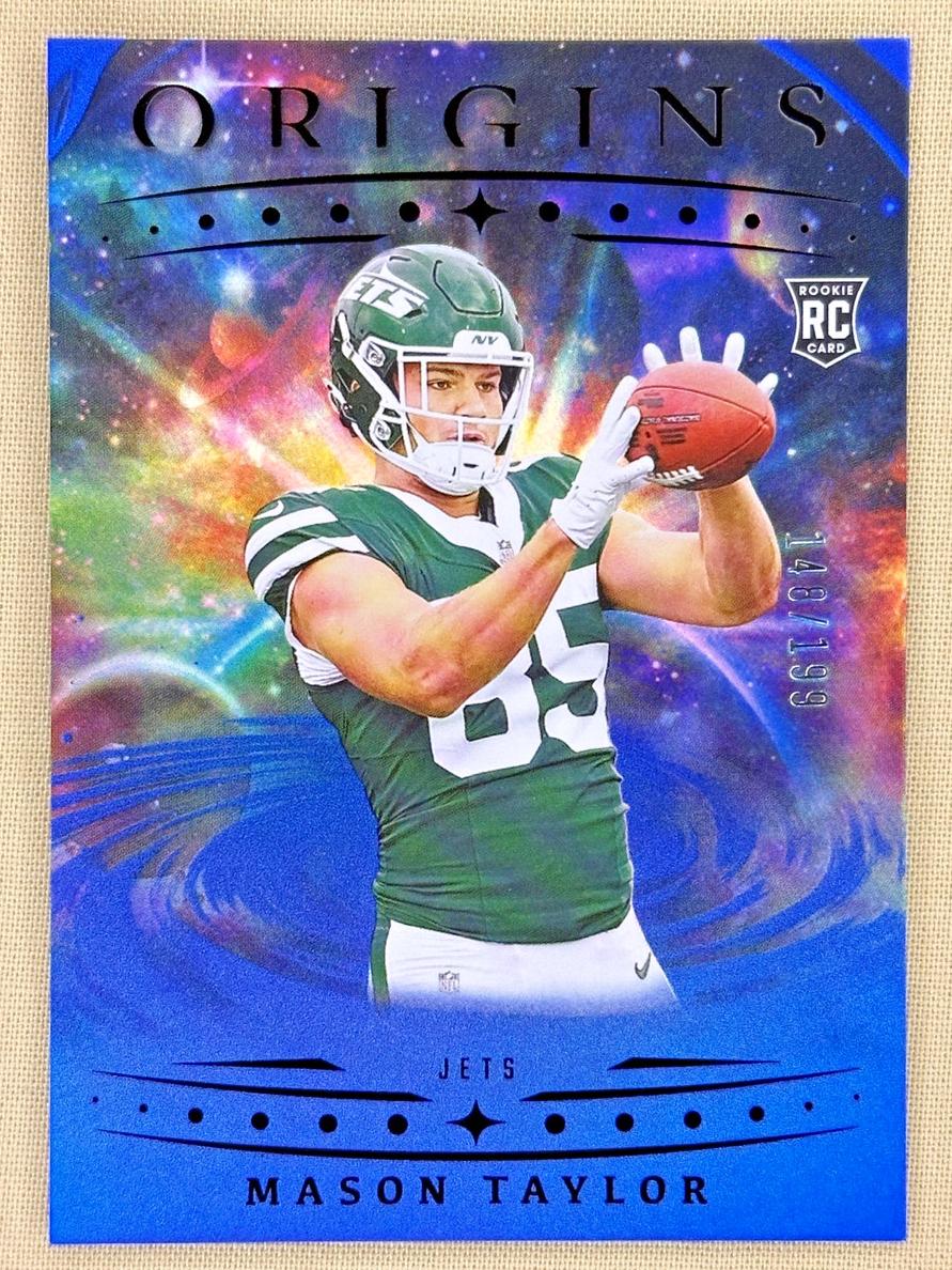 2025 Panini Origins Football Holo Blue Mason Taylor #109