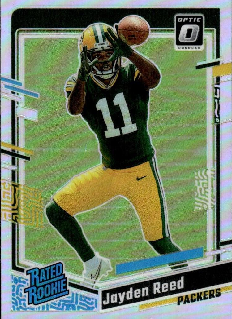 2023 Donruss Optic Football Holo Jayden Reed #239 PSA 9