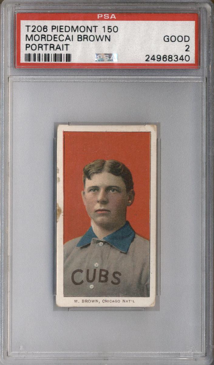 1909-11 T206 Baseball Portrait Mordecai Brown #NNO