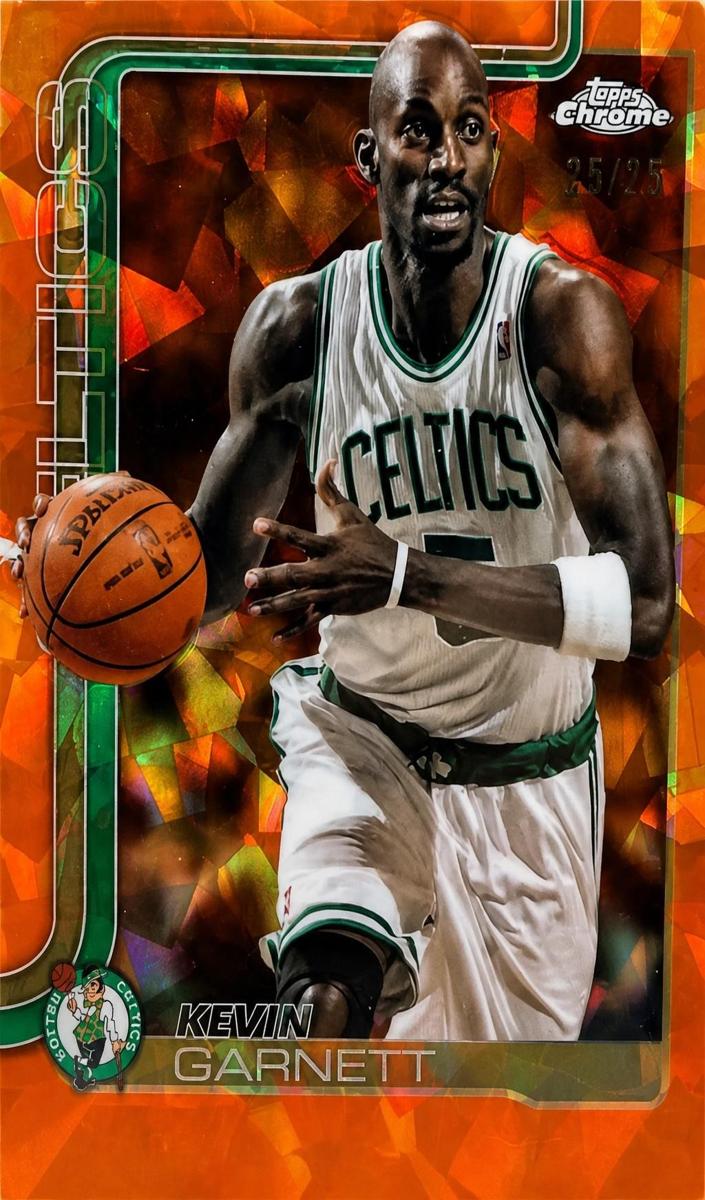 2025 Topps Chrome Sapphire Basketball Orange Kevin Garnett #247 PSA 10