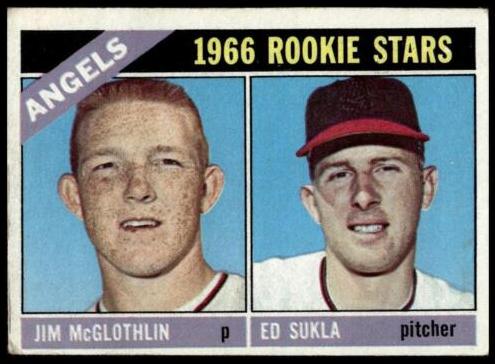 1966 Topps Baseball Angels Rookies #417 PSA 8
