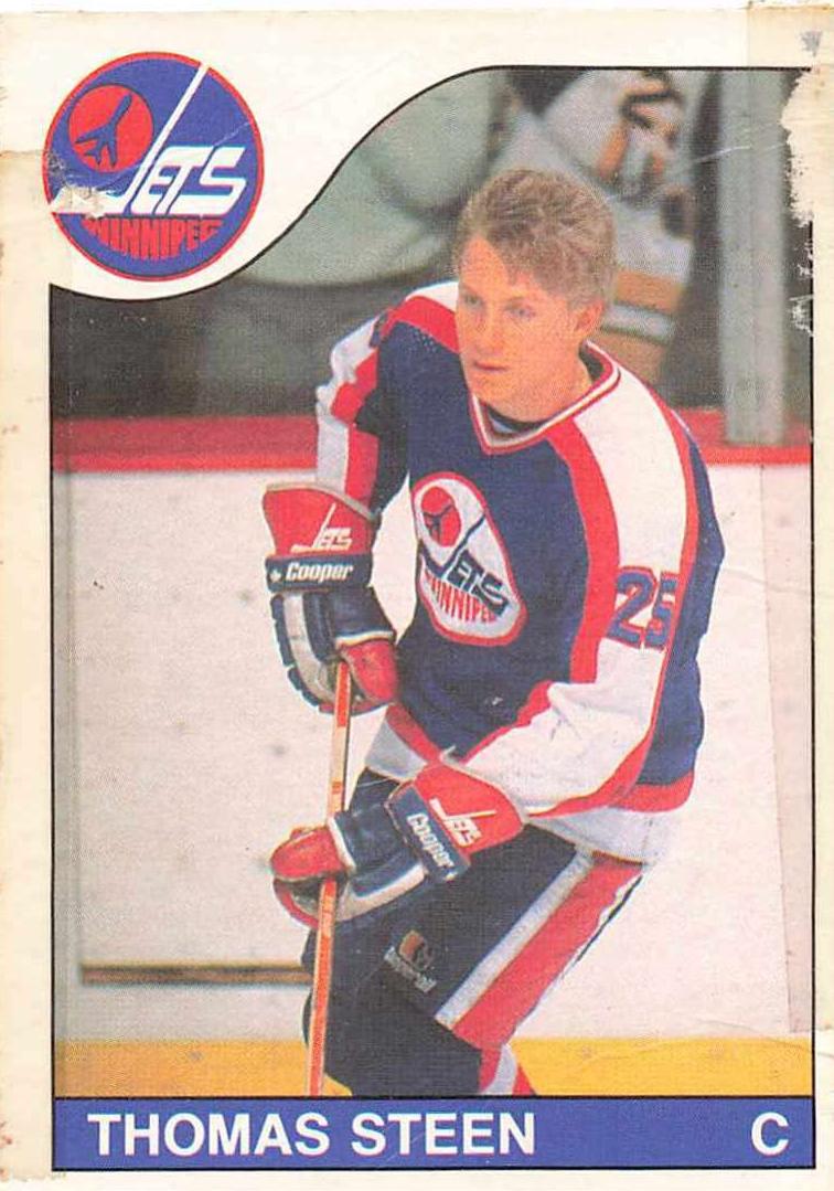 1985 O-Pee-Chee Hockey Thomas Steen #206