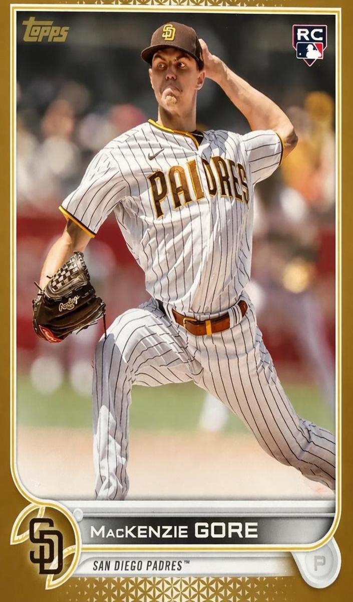 2022 Topps Update Baseball Gold MacKenzie Gore #US81