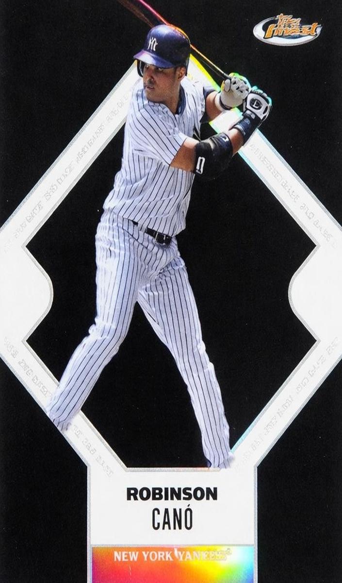 2006 Topps Finest Baseball Black Refractor Robinson Cano #64