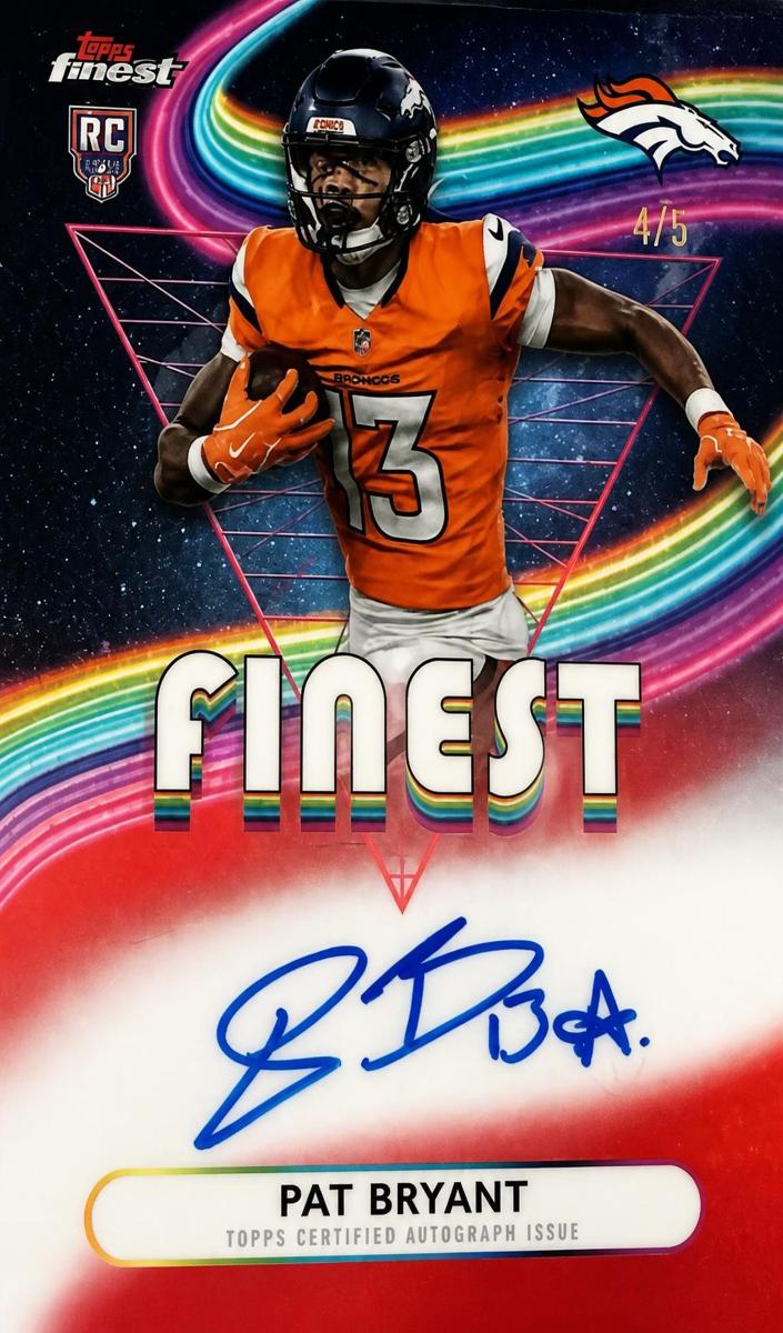2025 Topps Finest Football Red Geometric Pat Bryant #RFA-PB