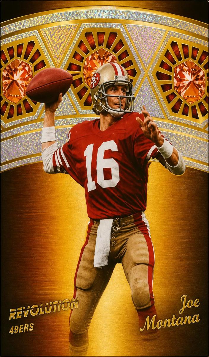 2025 Panini Revolution Football Neutron Joe Montana #10