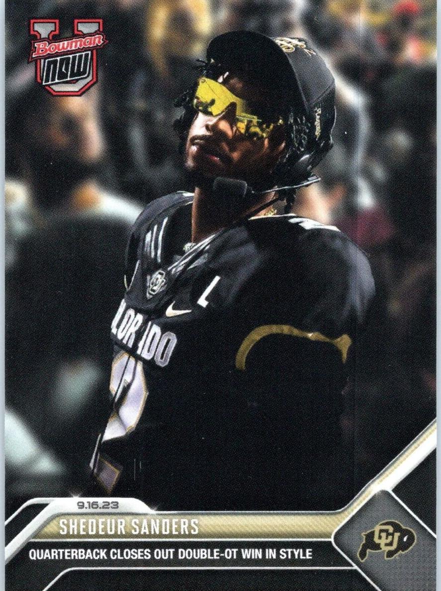 2023 Bowman University Now Football Shedeur Sanders #5