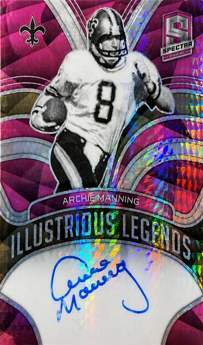 2022 Panini Spectra Football Neon Pink Archie Manning #ILS-AMA