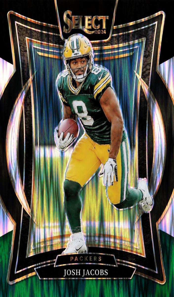 2024 Panini Select Football Black and Green Shock Josh Jacobs #73