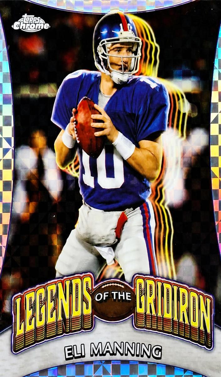 2024 Topps Chrome Football X-Fractor Eli Manning #LOG-3