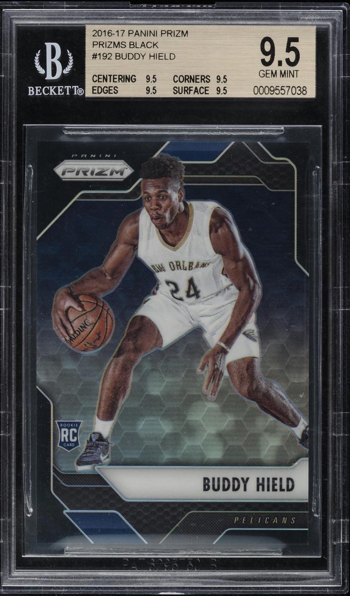 2016 Panini Prizm Basketball Black Buddy Hield #192 BGS 9