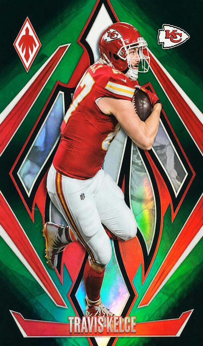2024 Panini Phoenix Football Green Fade Travis Kelce #134