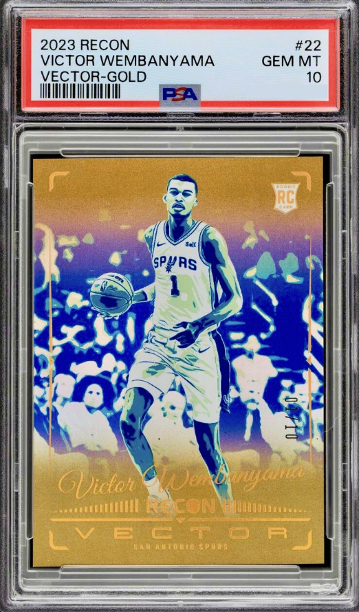 2023 Panini Recon Basketball Gold Victor Wembanyama #22 PSA 9