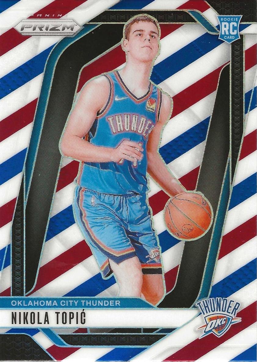 2024 Panini Prizm Basketball Red White and Blue Nikola Topic #230 PSA 9