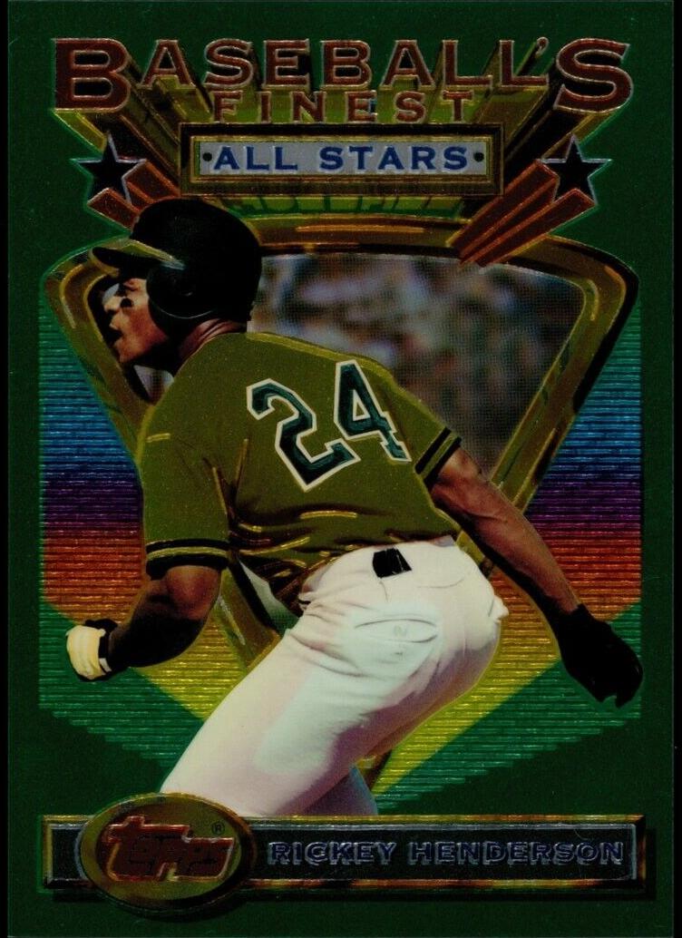 1993 Topps Finest Baseball Rickey Henderson #86
