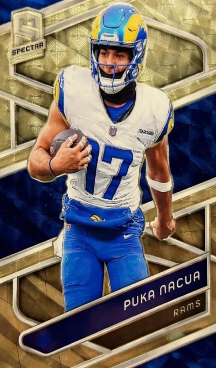 2024 Panini Spectra Football Gold Puka Nacua #64 PSA 9
