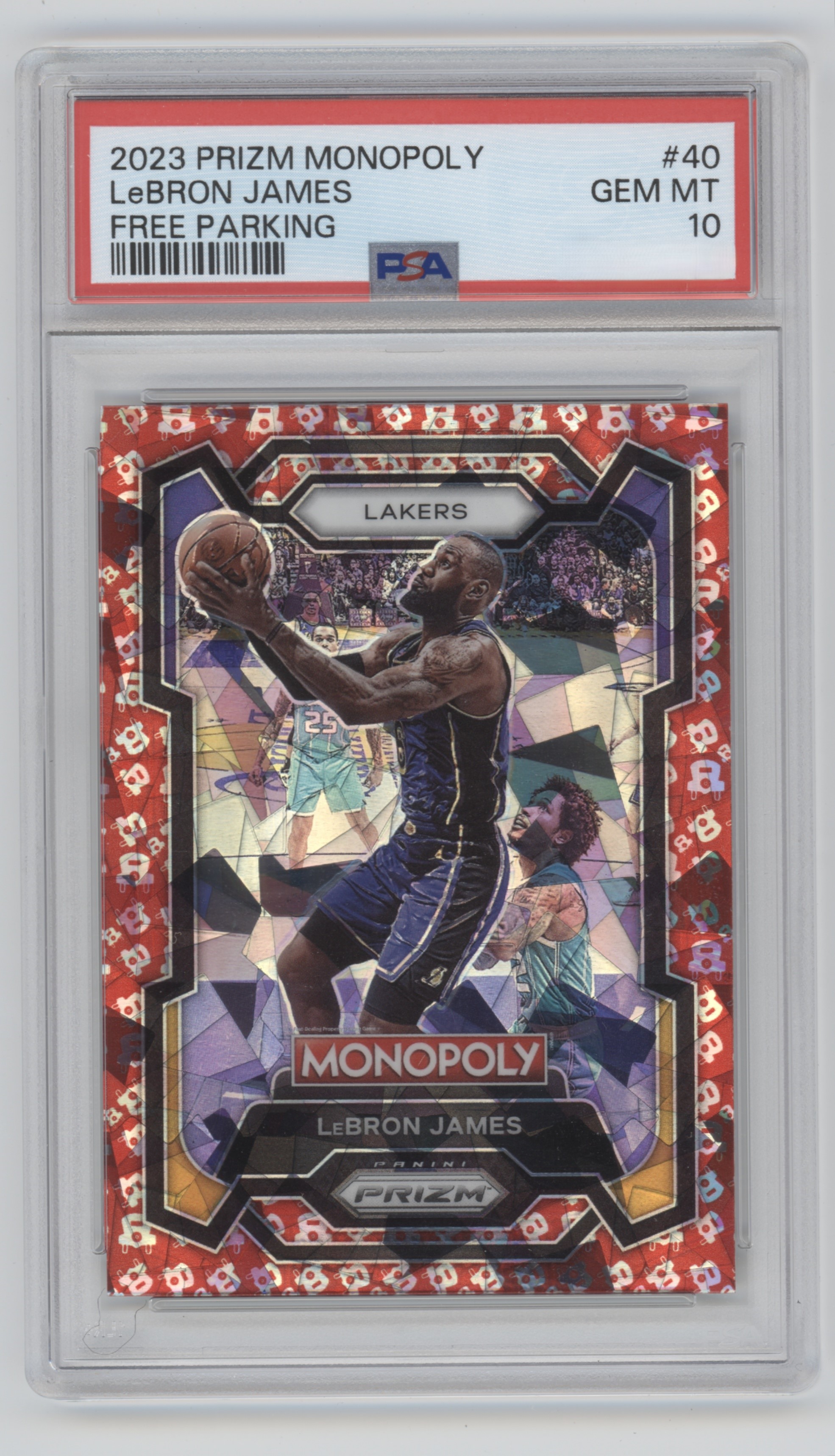 2023 Panini Prizm Monopoly Basketball Free Parking LeBron James #40