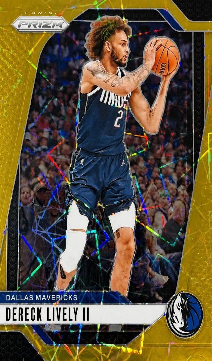 2024 Panini Prizm Basketball Gold Lazer Dereck Lively II #214