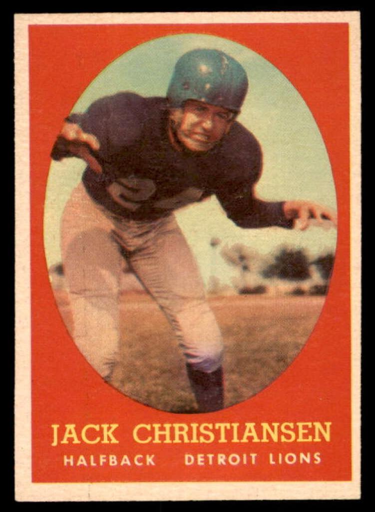1958 Topps Football Jack Christiansen #70 PSA 6.5