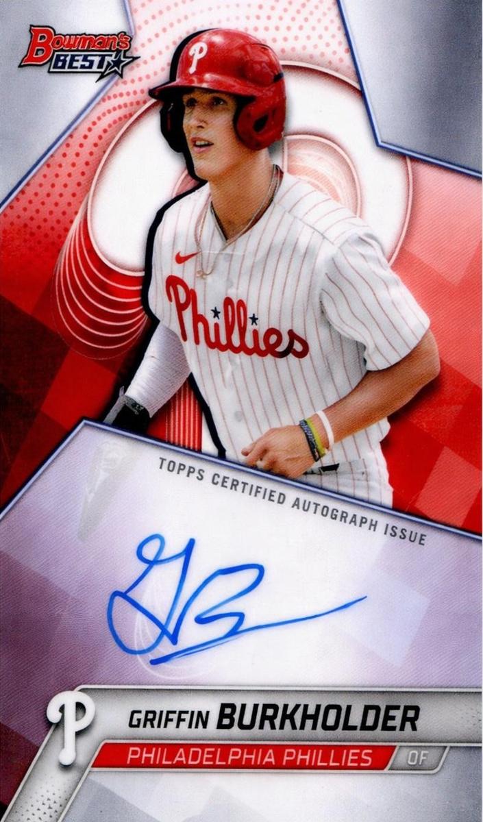 2025 Bowman's Best Baseball Griffin Burkholder #B25-GB PSA 10