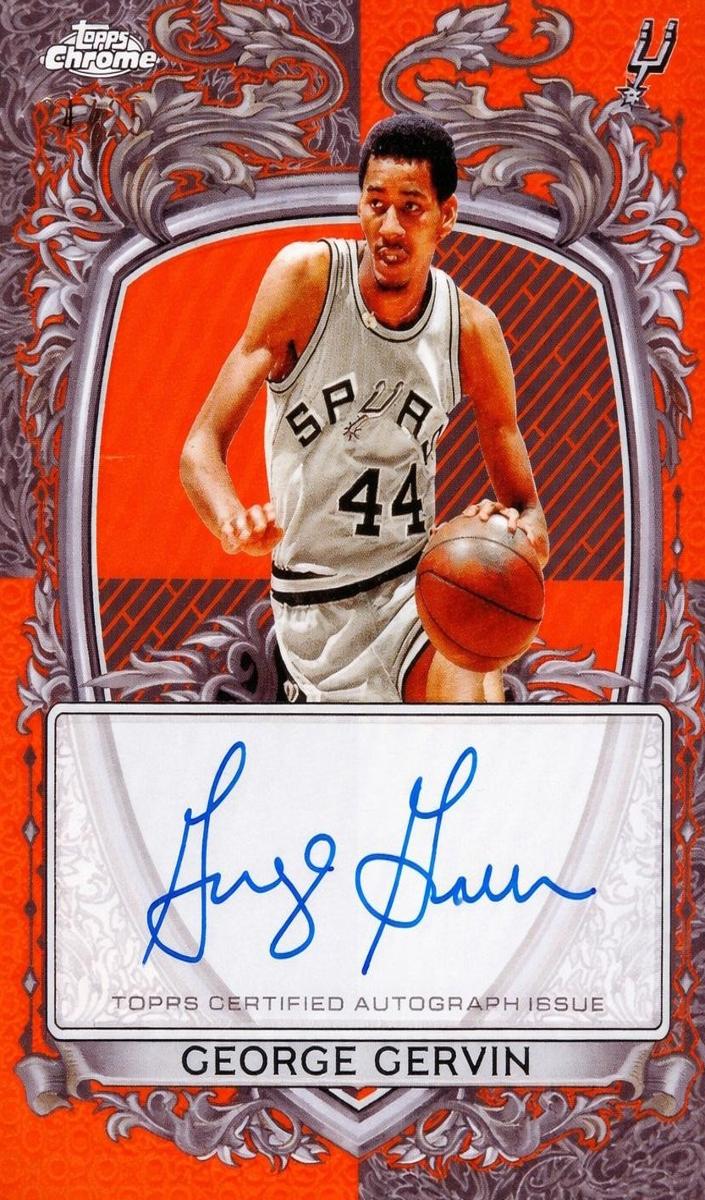 2025 Topps Chrome Basketball Orange Refractor George Gervin #SS-GG