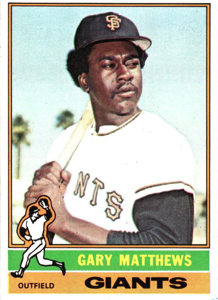 1976 Topps Baseball Gary Matthews #133 PSA 9